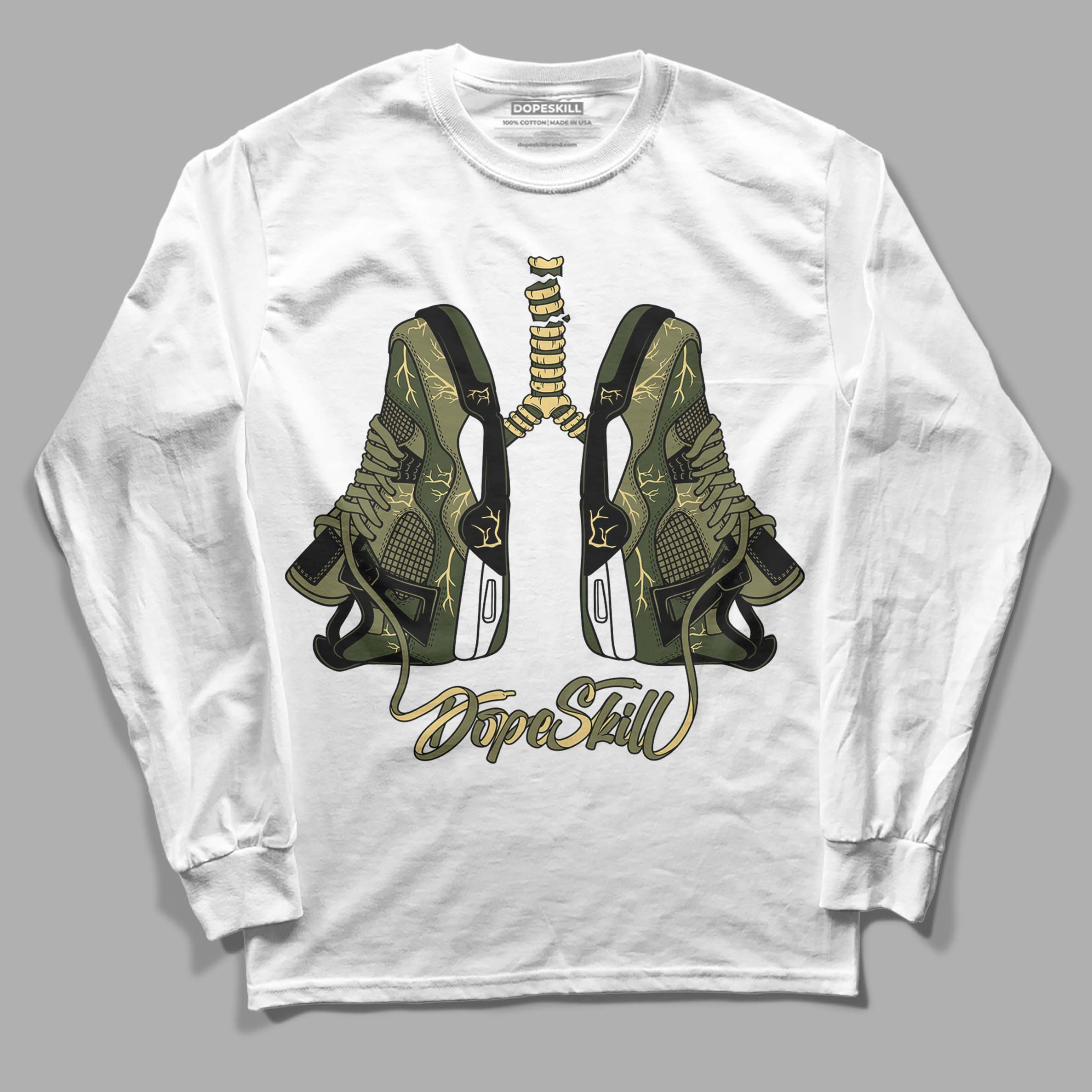 Craft Olive 4s superstreetwear Long Sleeve T-Shirt Breathe Graphic