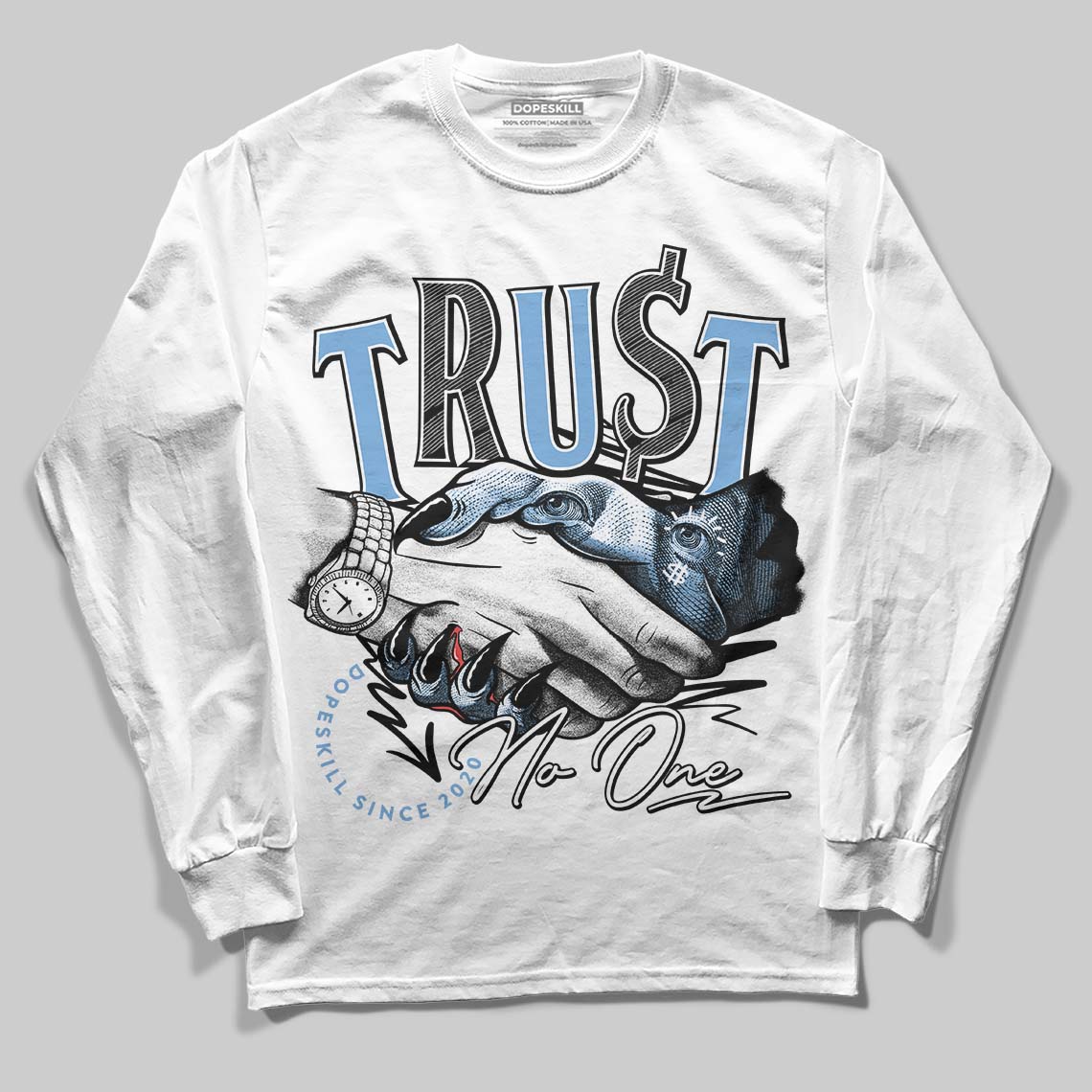 Melo 12s superstreetwear Long Sleeve T-Shirt Trust No One Graphic