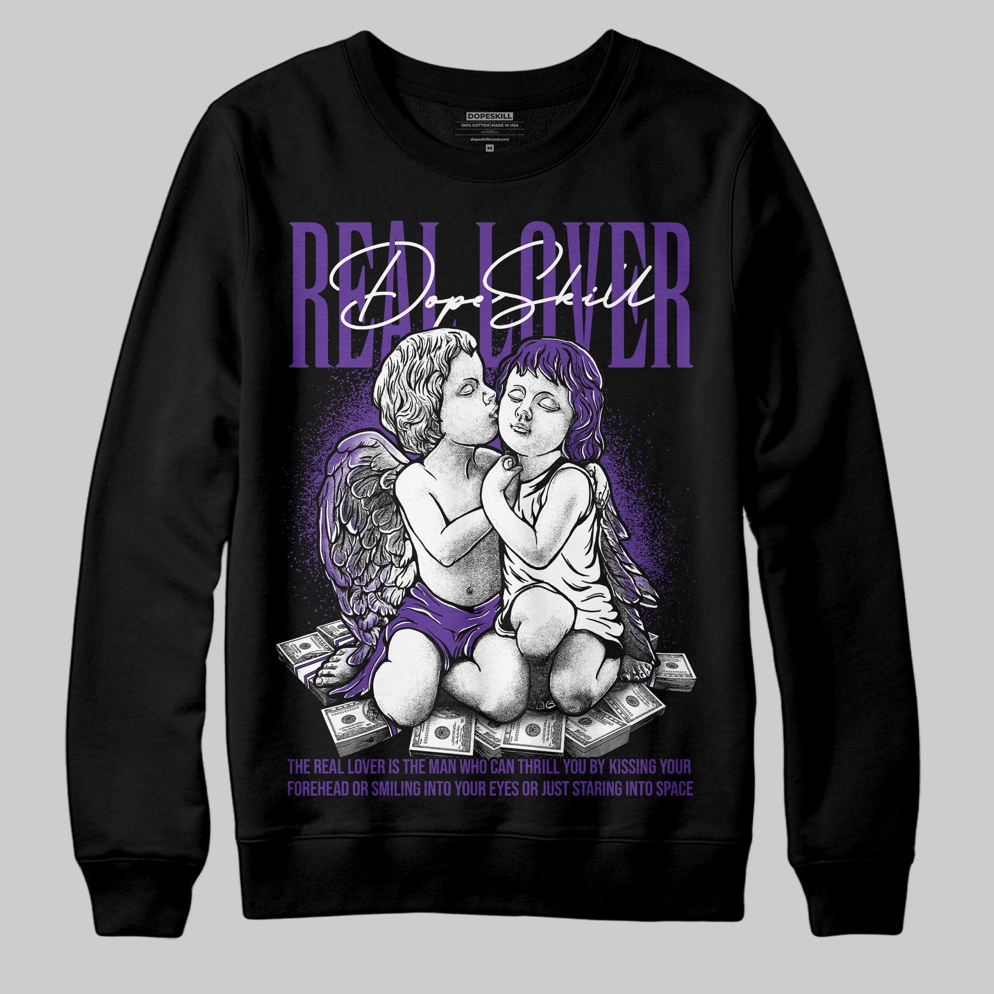 PURPLE Collection superstreetwear Sweatshirt Real Lover Graphic