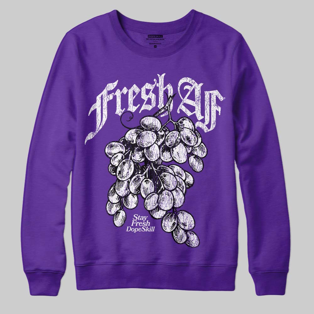Grape 5s superstreetwear Sweatshirt Fresh AF Graphic