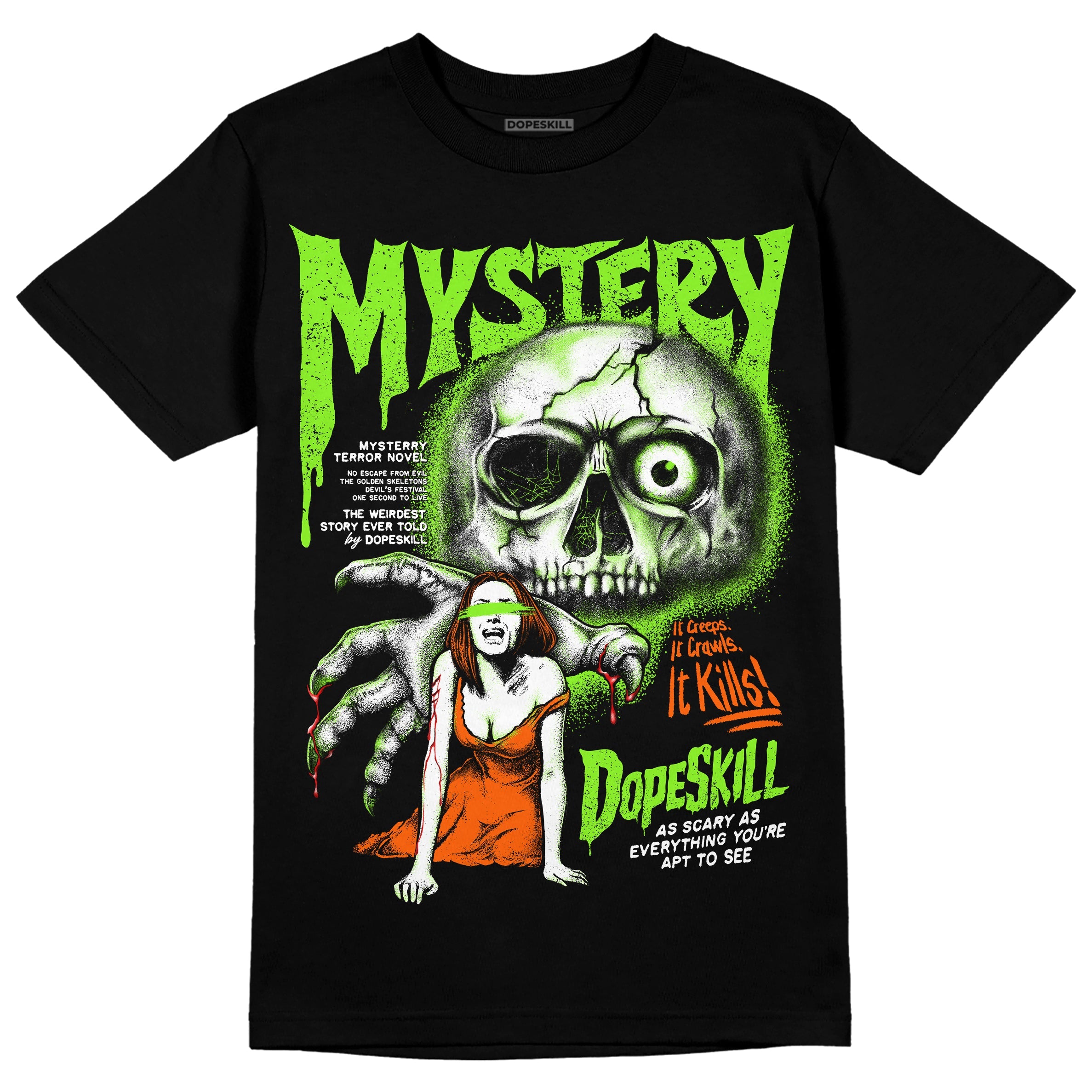 Neon Green Collection superstreetwear T-Shirt Mystery Ghostly Grasp Graphic