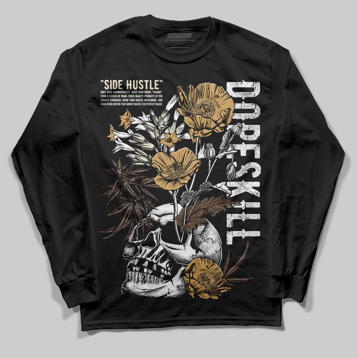 Earth 5s superstreetwear Long Sleeve T-Shirt Side Hustle Graphic