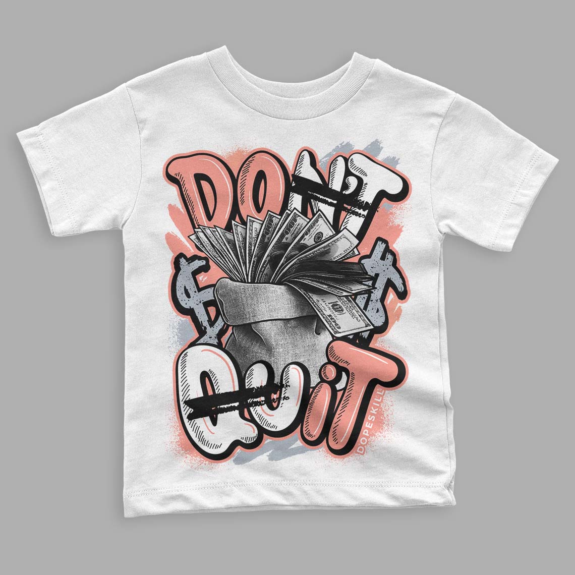 Crimson Bliss 5s superstreetwear Toddler Kids T-shirt Don't Quit Graphic