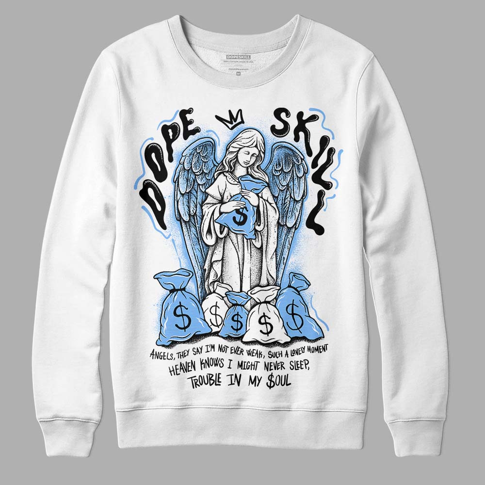 Powder Blue 9s superstreetwear Sweatshirt Angels Graphic