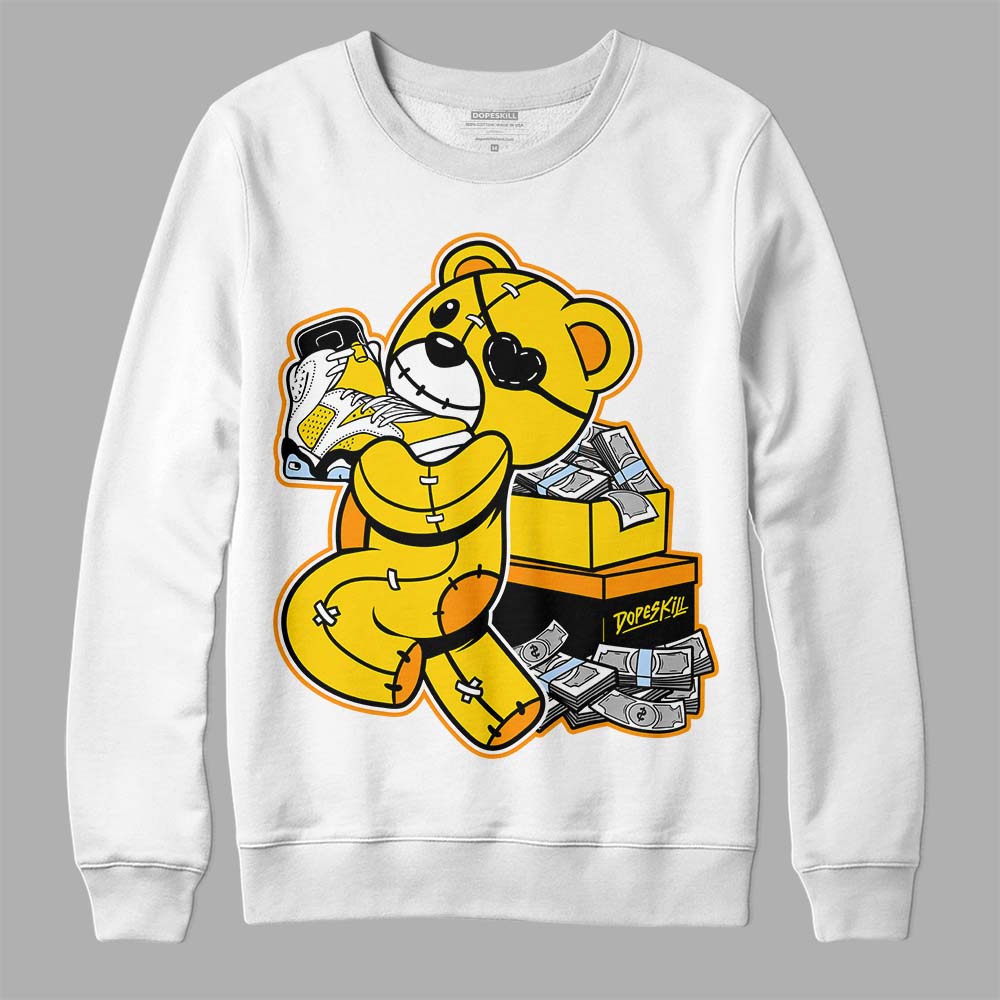 Yellow Ochre 6s superstreetwear Sweatshirt Bear Steals Sneaker Graphic