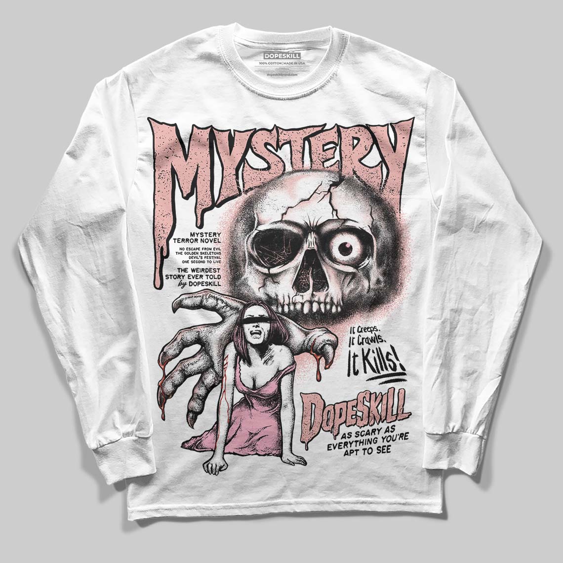 Rust Pink 1s 2025 superstreetwear Long Sleeve T-Shirt Mystery Ghostly Grasp Graphic