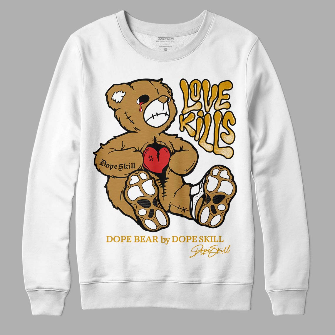 Wheat 13s superstreetwear Sweatshirt Love Kills Graphic