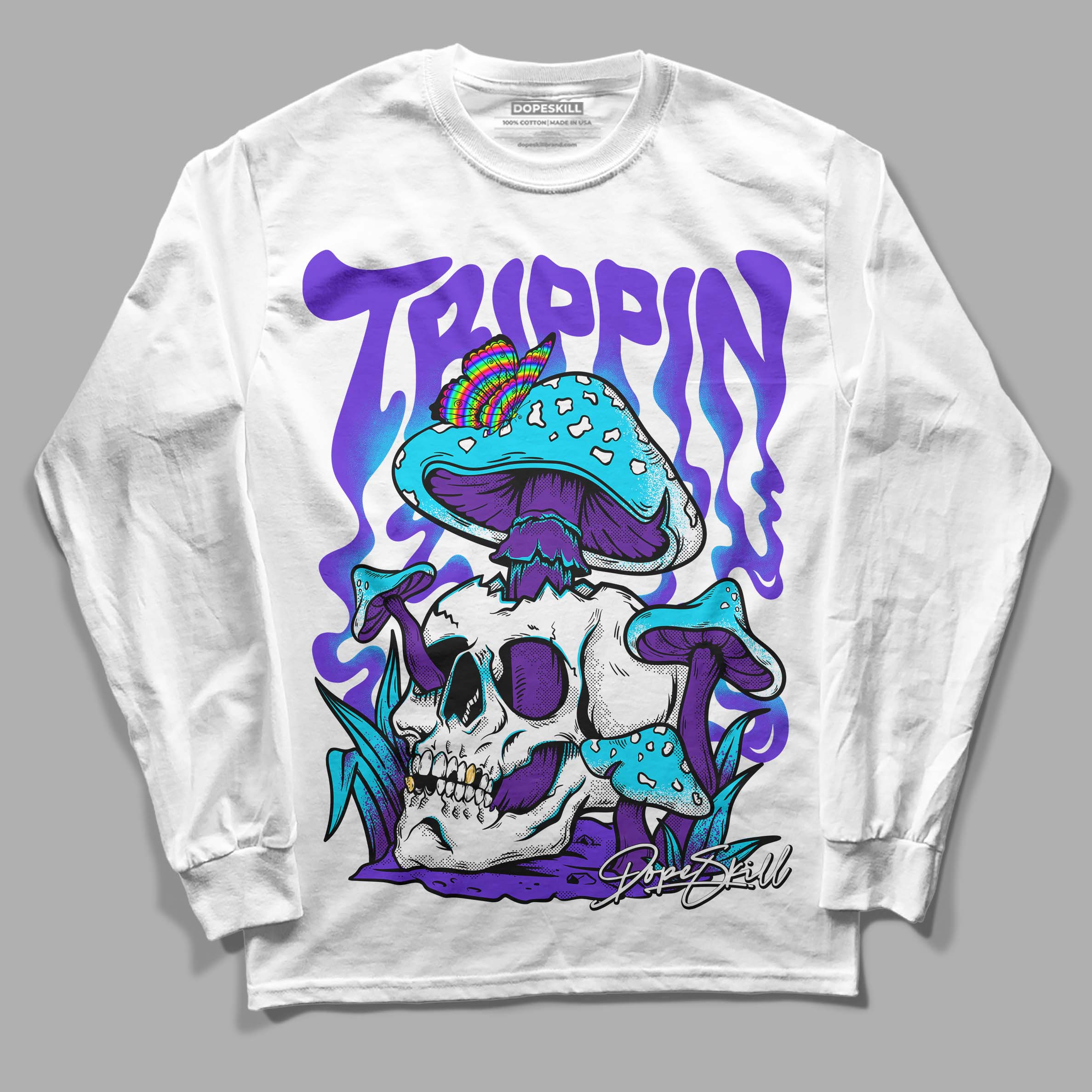 Aqua 6s superstreetwear Long Sleeve T-Shirt Trippin Graphic