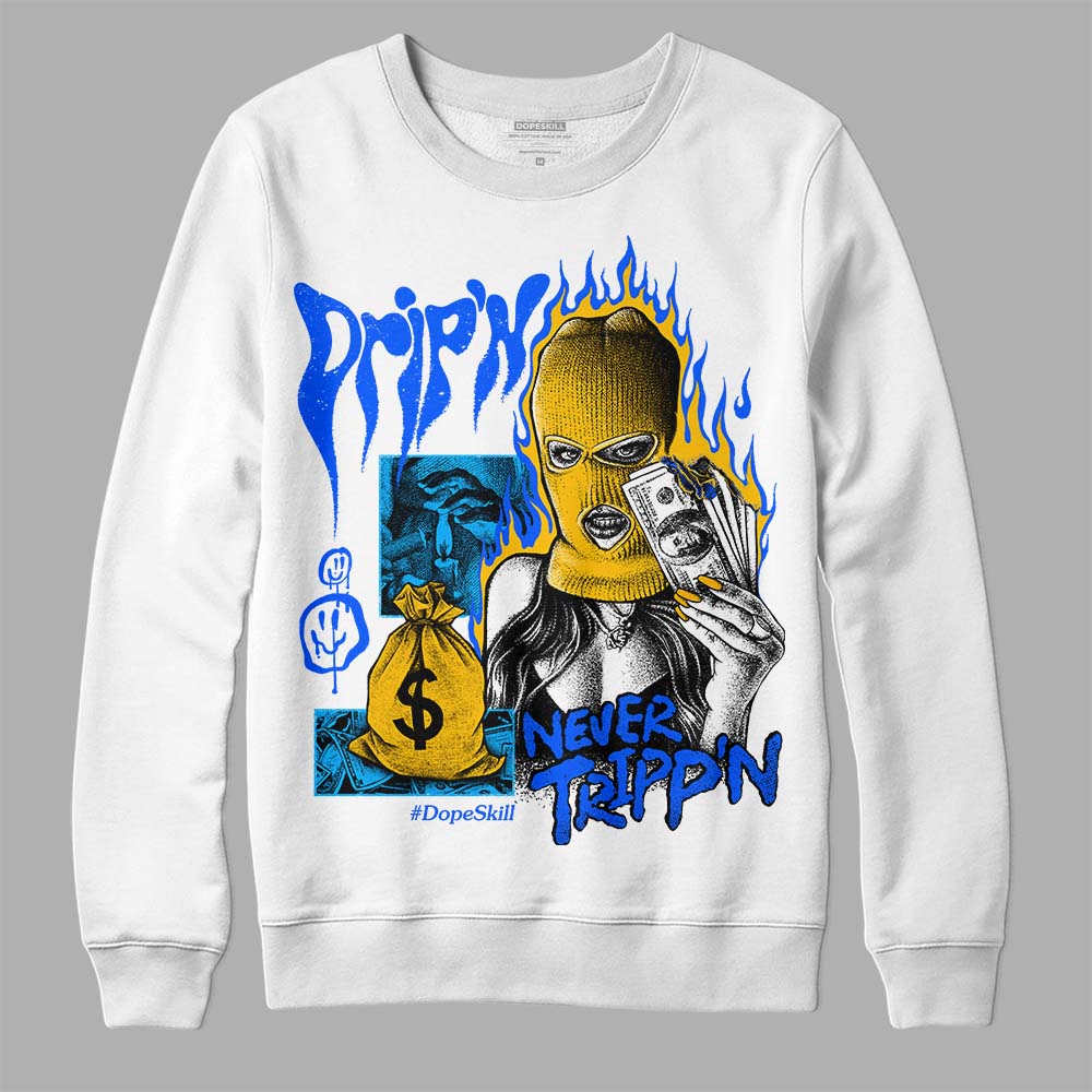 Royal Blue Collection superstreetwear Sweatshirt Drip'n Never Tripp'n Graphic