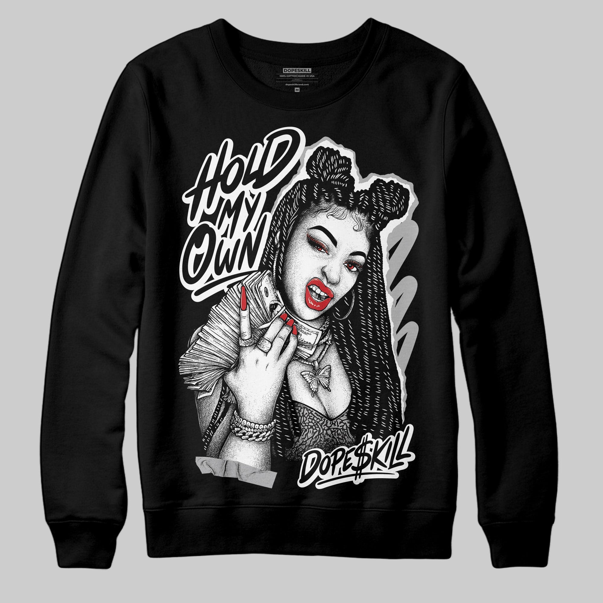 Black Cement 3s superstreetwear Sweatshirt New H.M.O Graphic