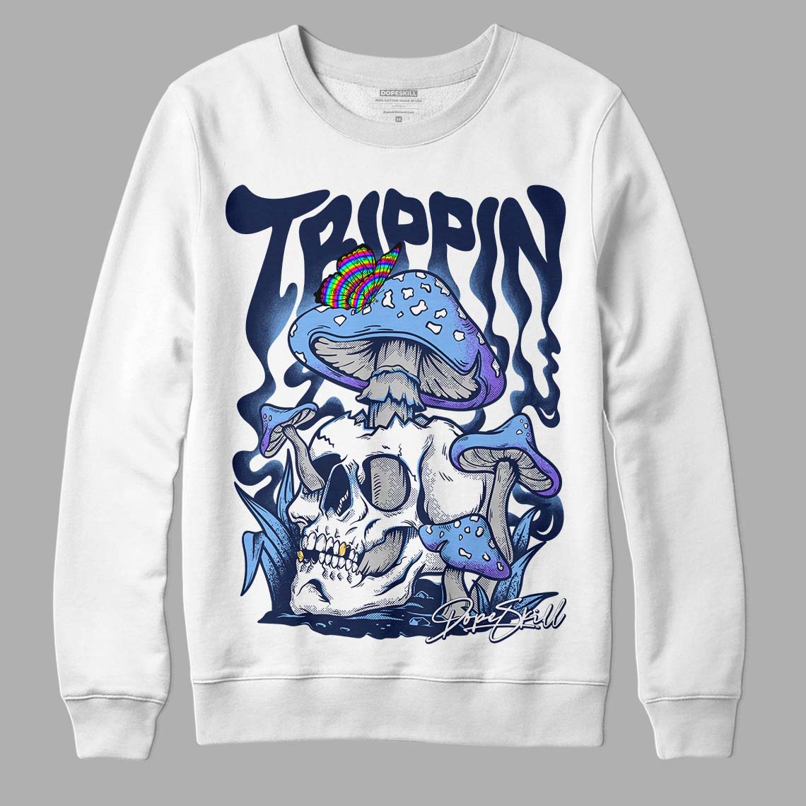 Midnight Navy 5s superstreetwear Sweatshirt Trippin Graphic