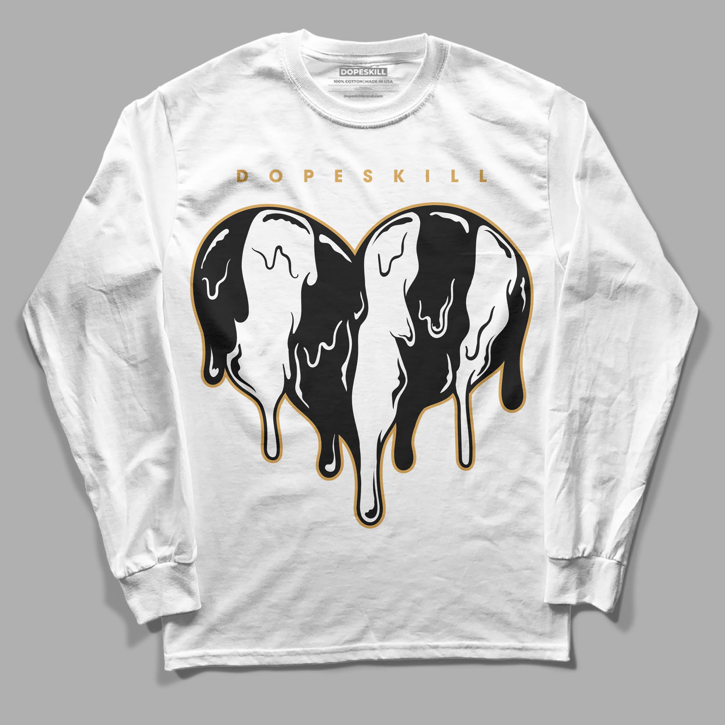 Gratitude 11s superstreetwear Long Sleeve T-Shirt Slime Drip Heart Graphic