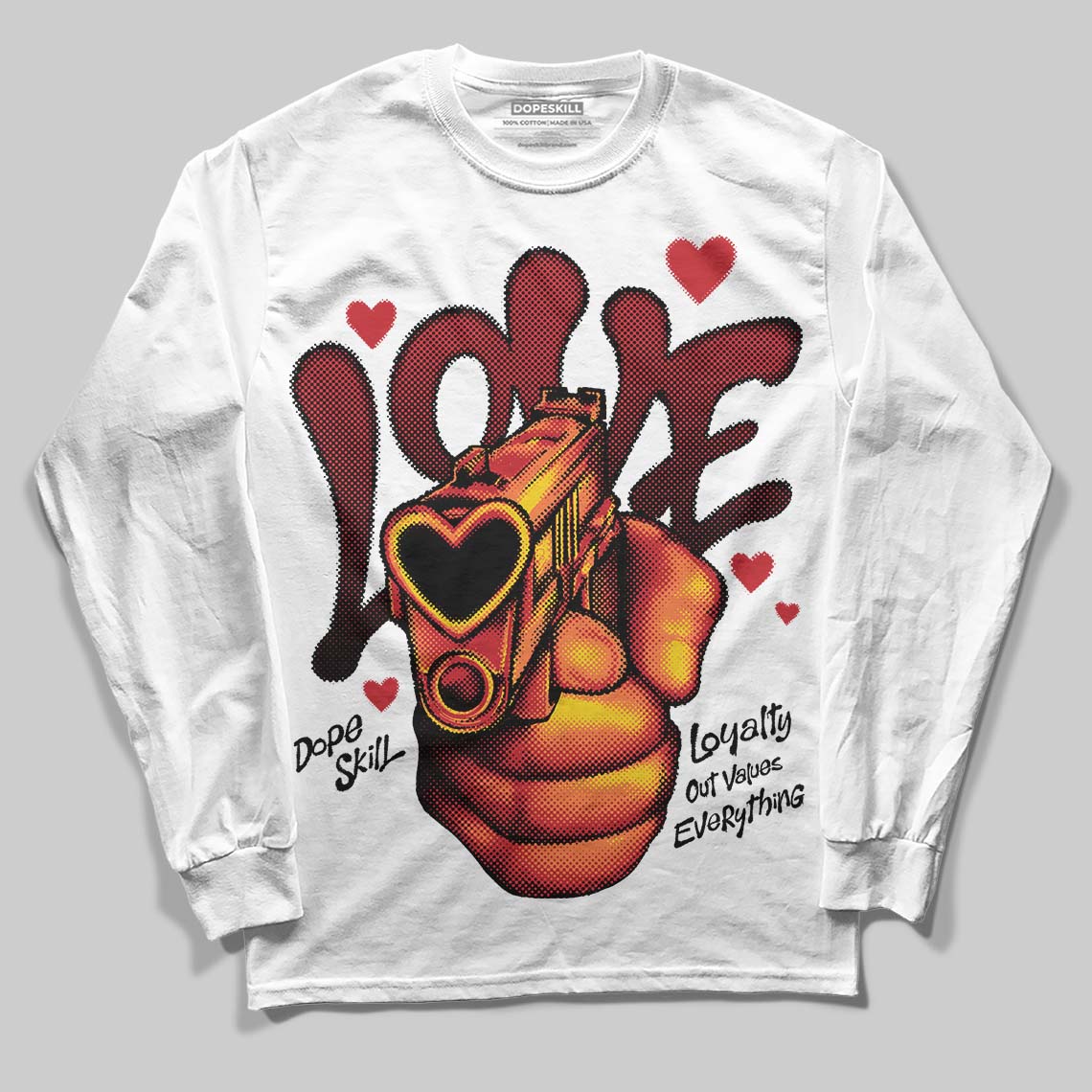 Bred 11s superstreetwear Long Sleeve T-Shirt Love Shot Graphic