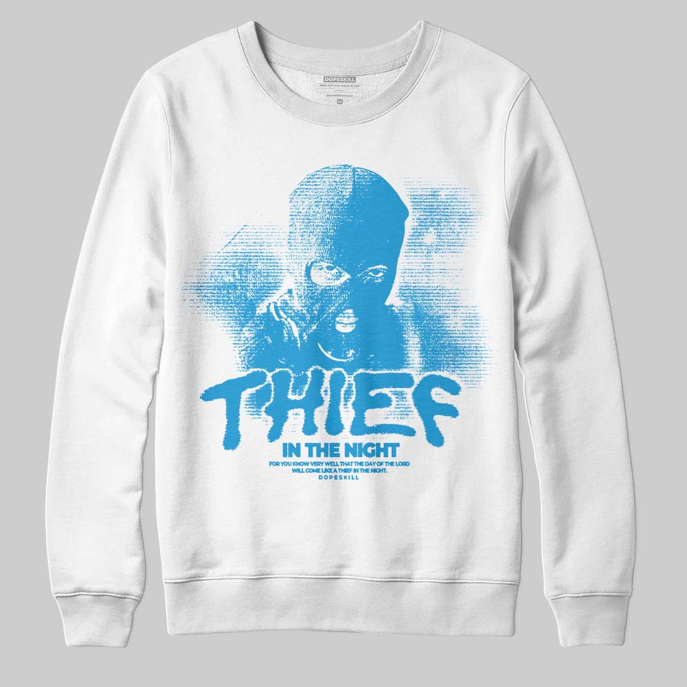 Military Blue 4s superstreetwear Sweatshirt Thief In The Night Graphic
