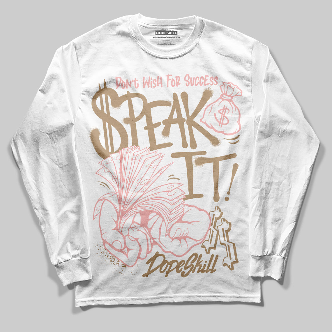 AIR FORCE 1 LINEN superstreetwear Long Sleeve T-Shirt Speak It Graphic