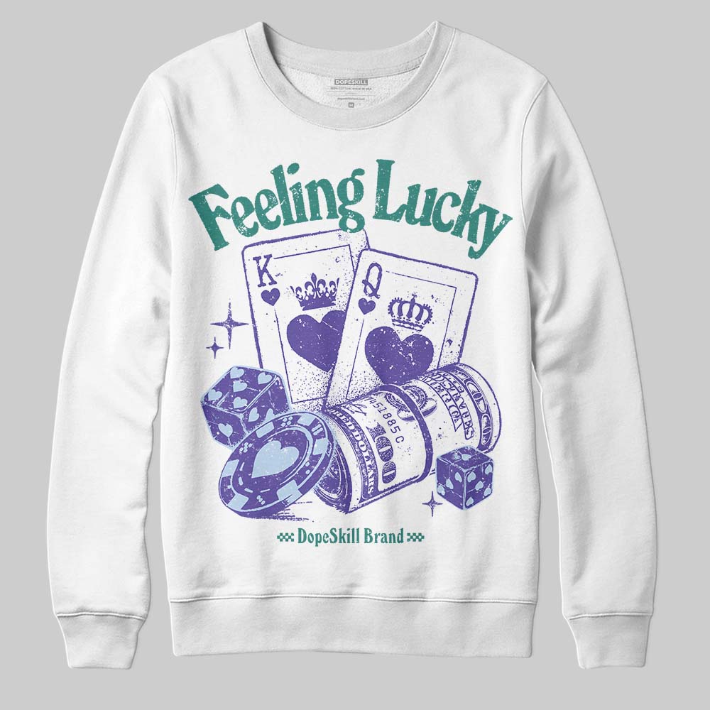 Grape 5s superstreetwear Sweatshirt Feeling Lucky Graphic