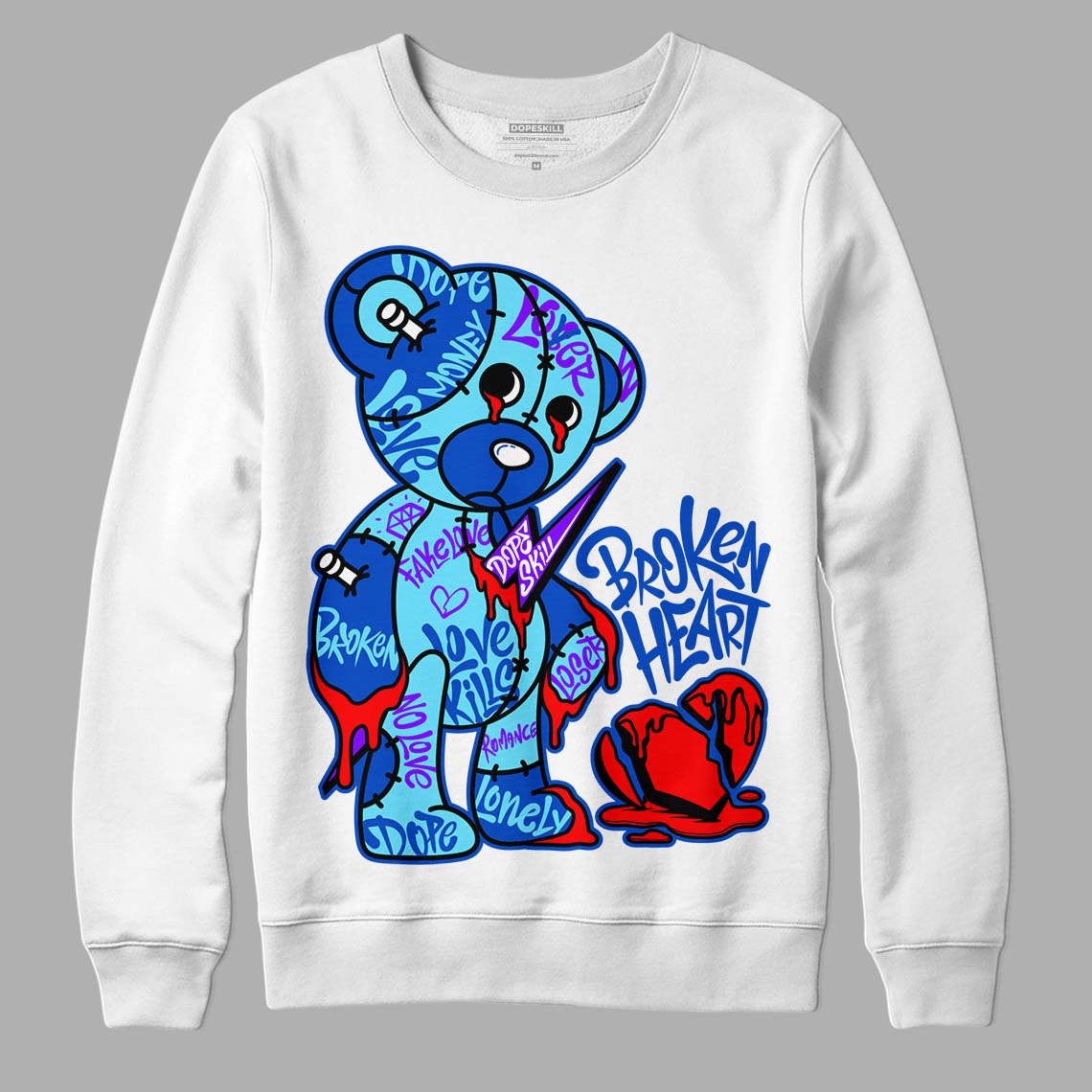 SB Dunk Argon superstreetwear Sweatshirt Broken Heart Graphic