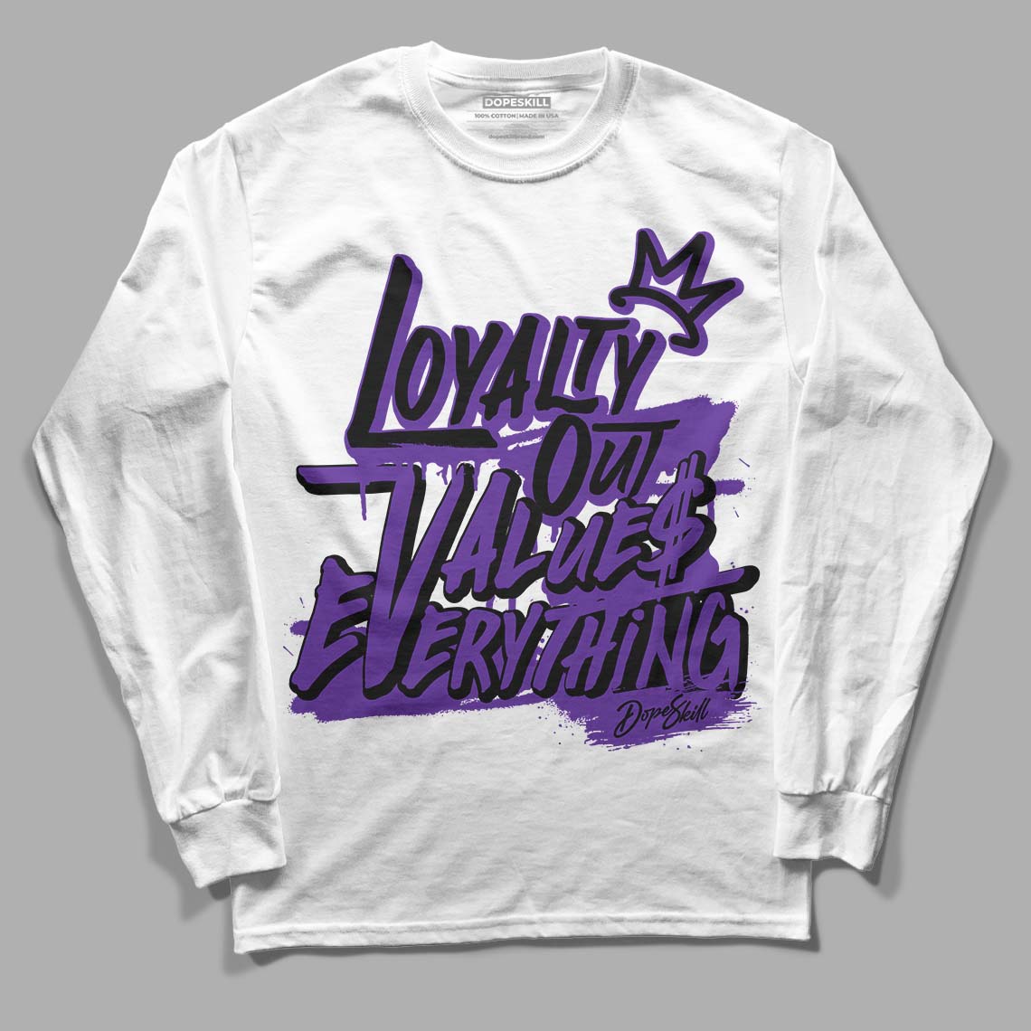 PURPLE Collection superstreetwear Long Sleeve T-Shirt LOVE Graphic