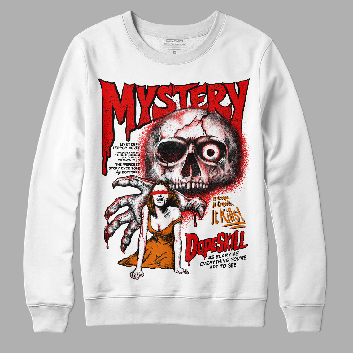 Red Cement 4S superstreetwear Sweatshirt Mystery Ghostly Grasp Graphic
