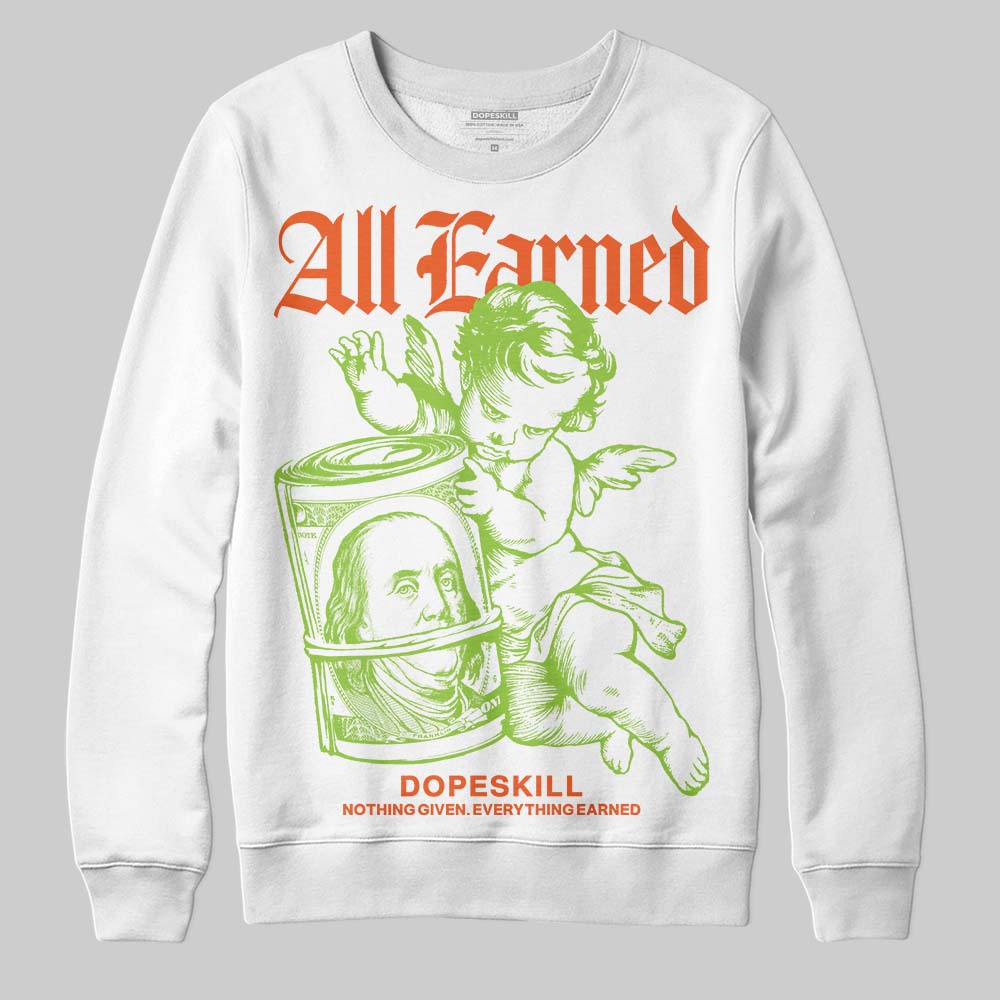 Neon Green Collection superstreetwear Sweatshirt All Earned Graphic
