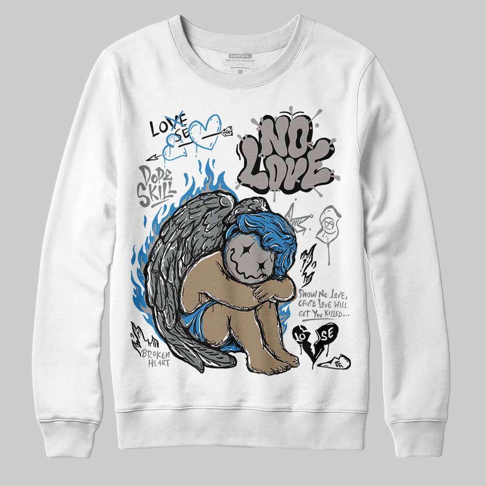 Cool Grey 9s superstreetwear Sweatshirt No Love Graphic