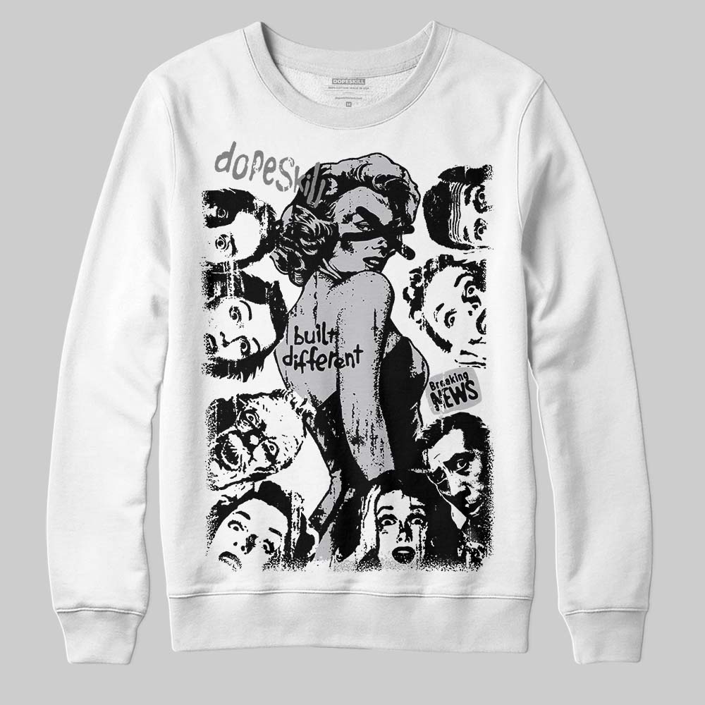 Grey Collection superstreetwear Sweatshirt Built Different Graphic
