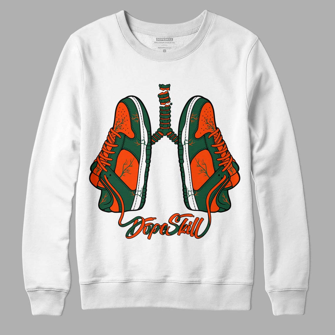 Dunk Low Team Dark Green Orange superstreetwear Sweatshirt Breathe Graphic