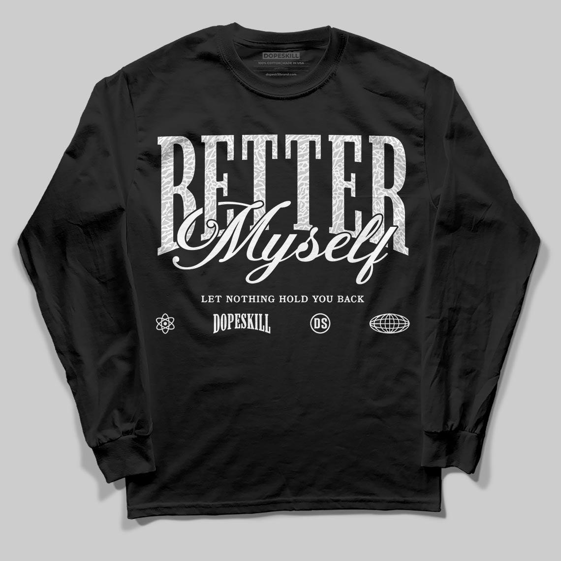 Pure Money 3s superstreetwear Long Sleeve T-Shirt Better Myself Graphic