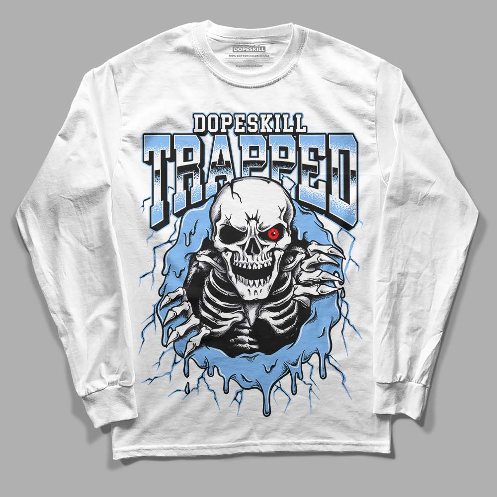 Powder Blue 9s superstreetwear Long Sleeve T-Shirt Trapped Halloween Graphic