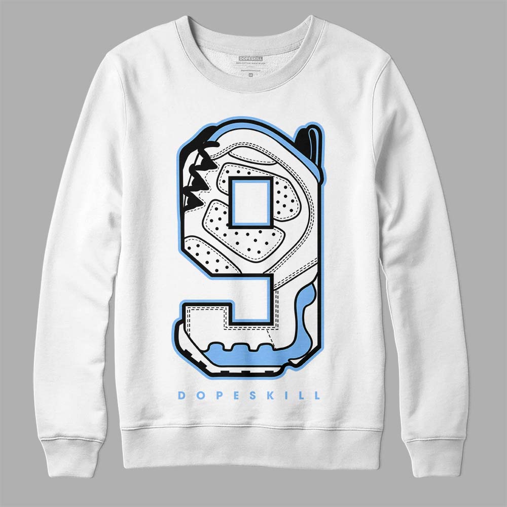 Powder Blue 9s superstreetwear Sweatshirt No.9 Graphic