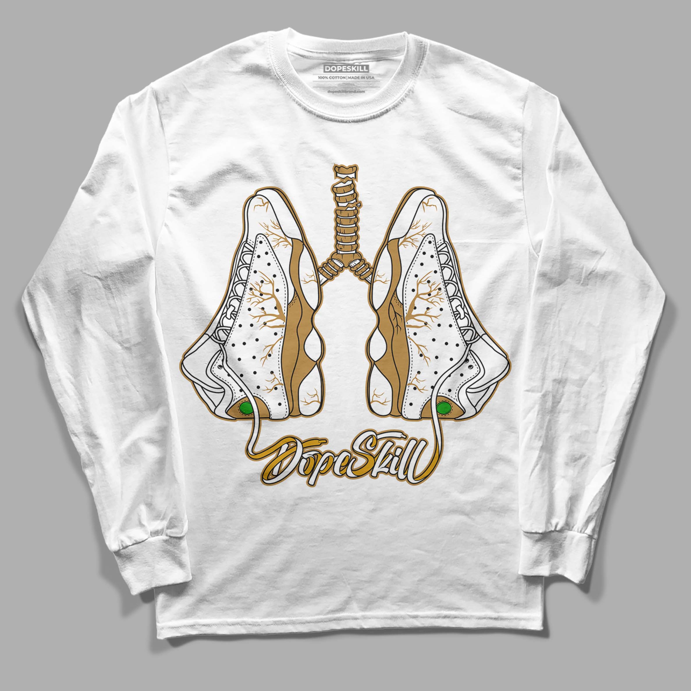Wheat 13s superstreetwear Long Sleeve T-Shirt Breathe Graphic