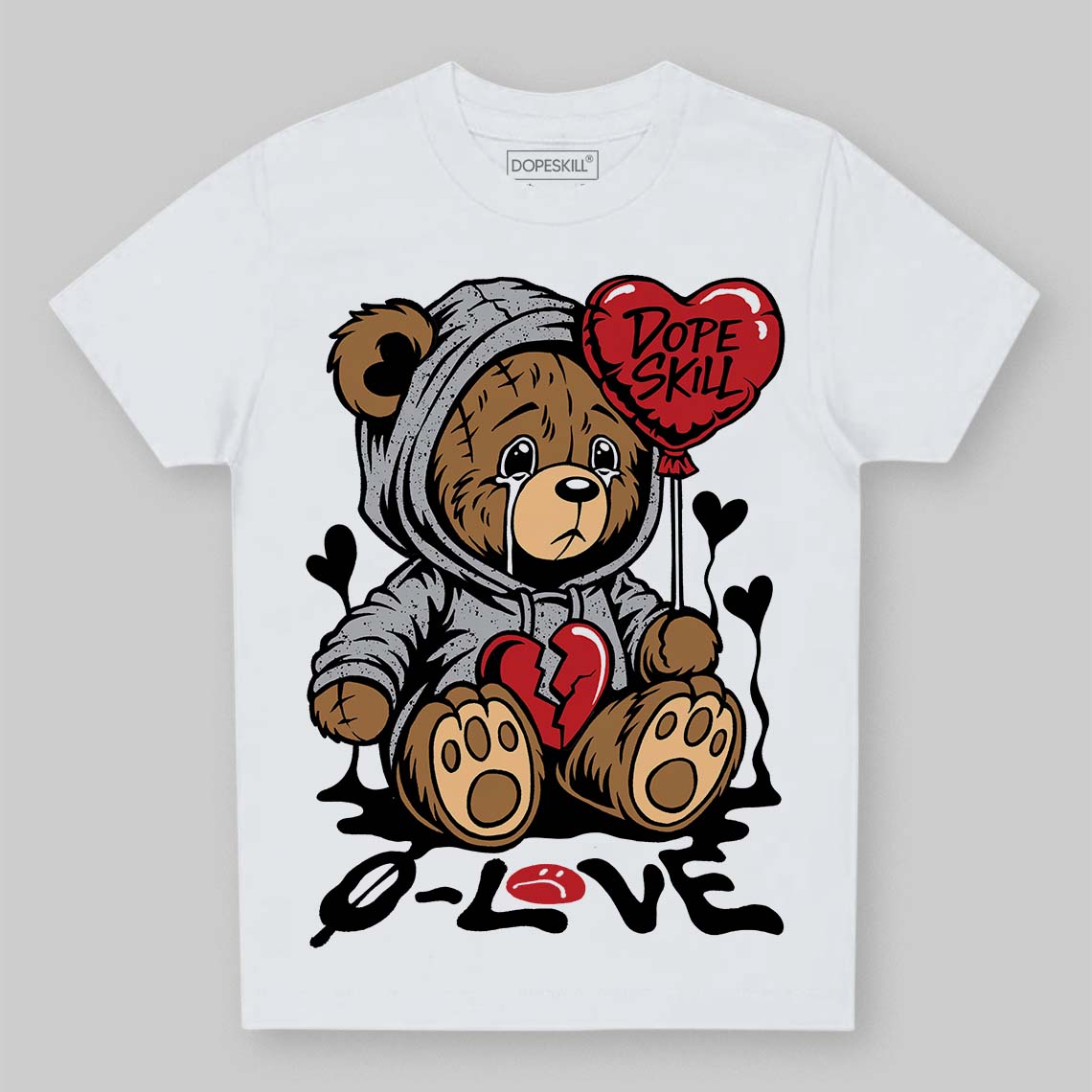 White Cement 4s superstreetwear Toddler Kids T-shirt Broken Bear Graphic