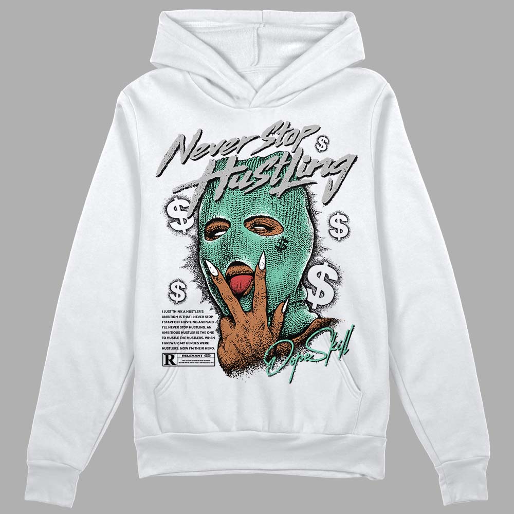 Green Glow 3s superstreetwear Hoodie Sweatshirt Never Stop Hustling Graphic