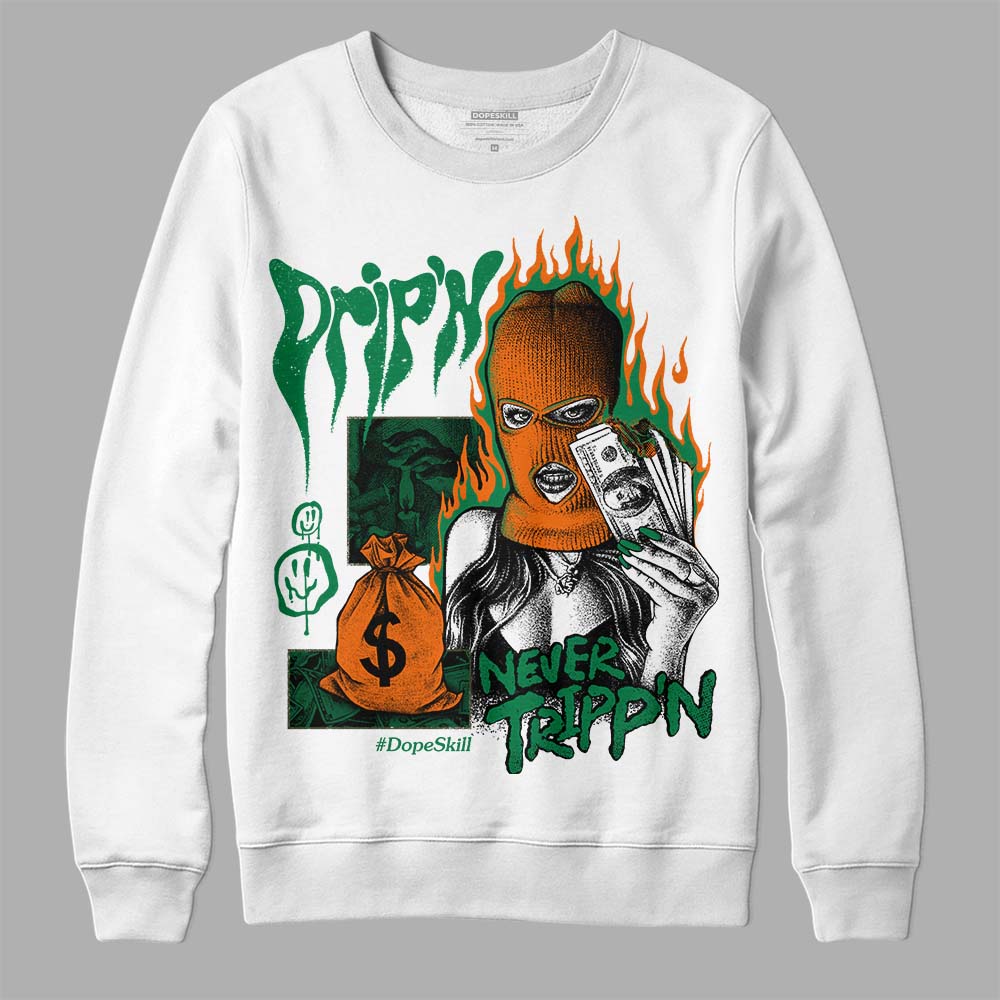Green Collection superstreetwear Sweatshirt Drip'n Never Tripp'n Graphic