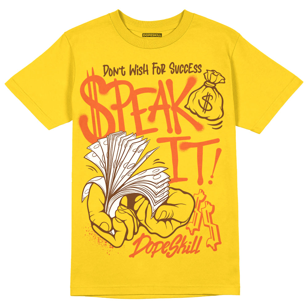 Yellow Collection superstreetwear Gold T-shirt Speak It Graphic