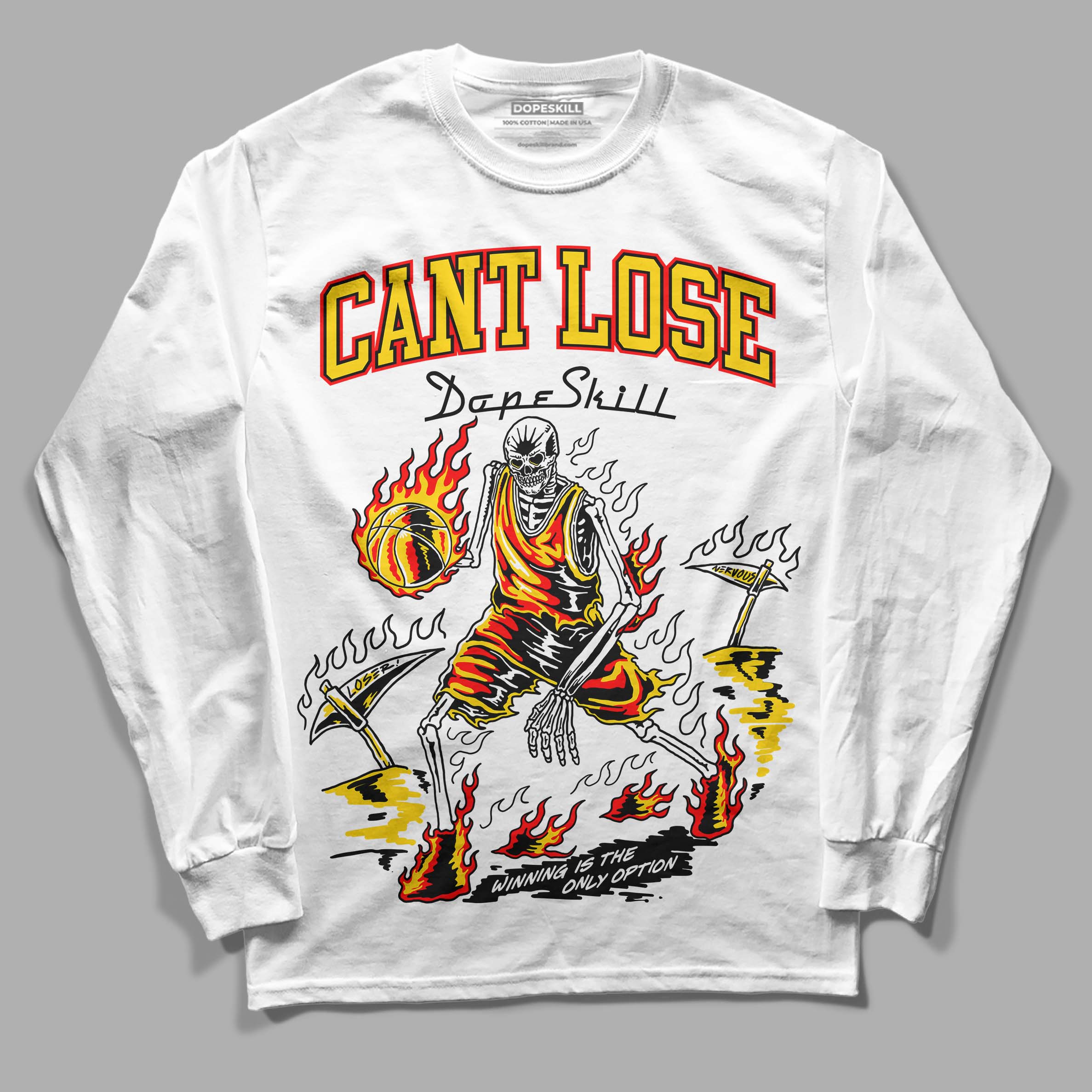 Yellow Ochre 6s superstreetwear Long Sleeve T-Shirt Cant Lose Graphic
