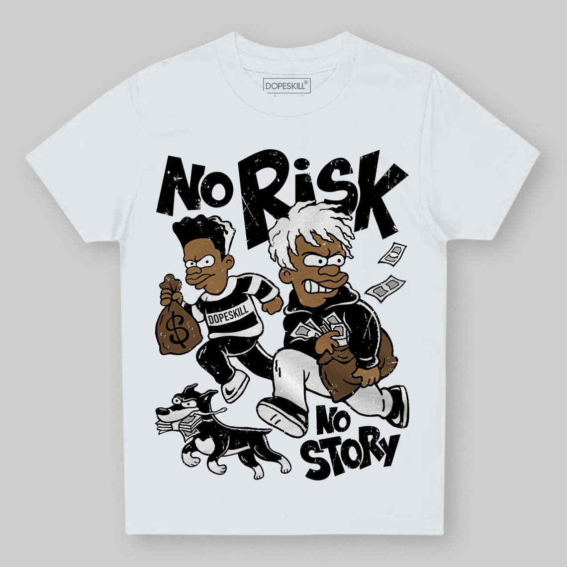 Black and White Collection superstreetwear Toddler Kids T-shirt No Risk No Story Graphic