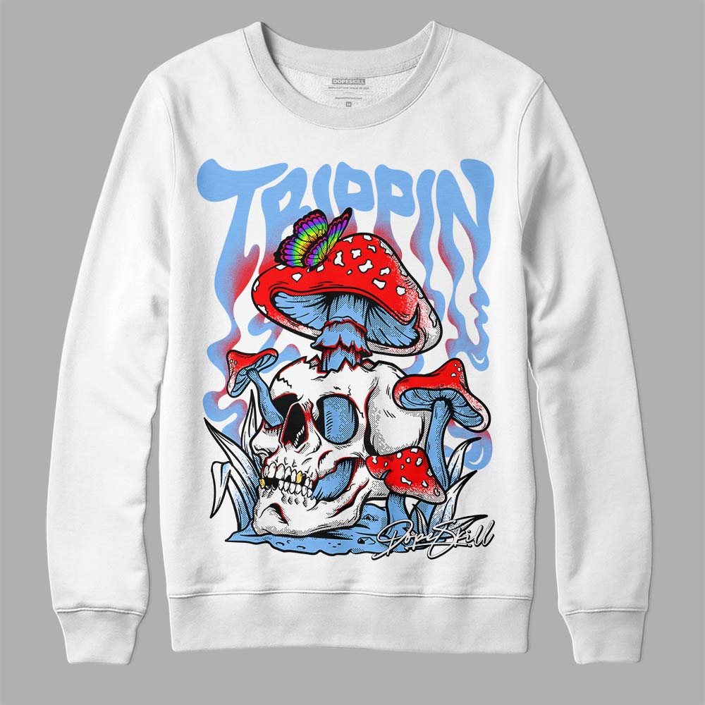 Powder Blue 9s superstreetwear Sweatshirt Trippin Graphic