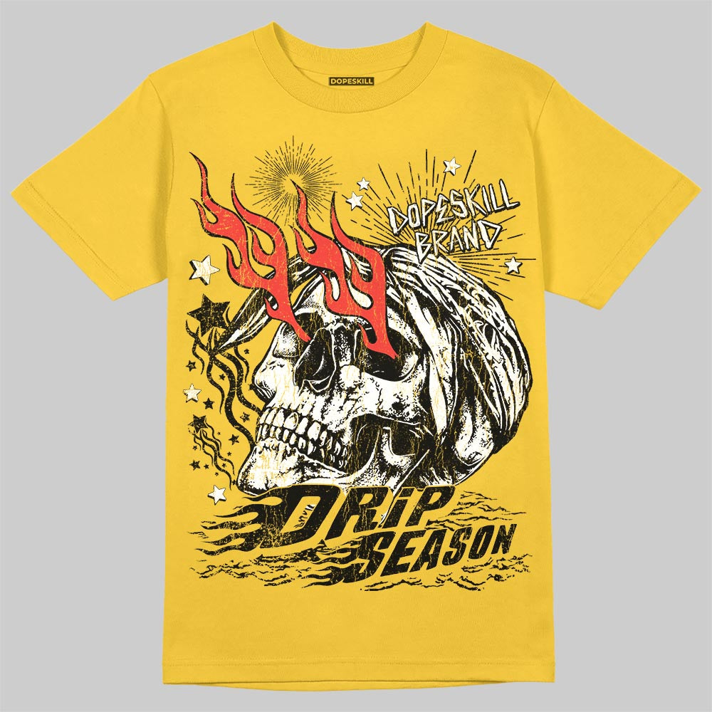 Black Tour Yellow AJ 4 Thunder superstreetwear T-Shirt Drip Season Graphic