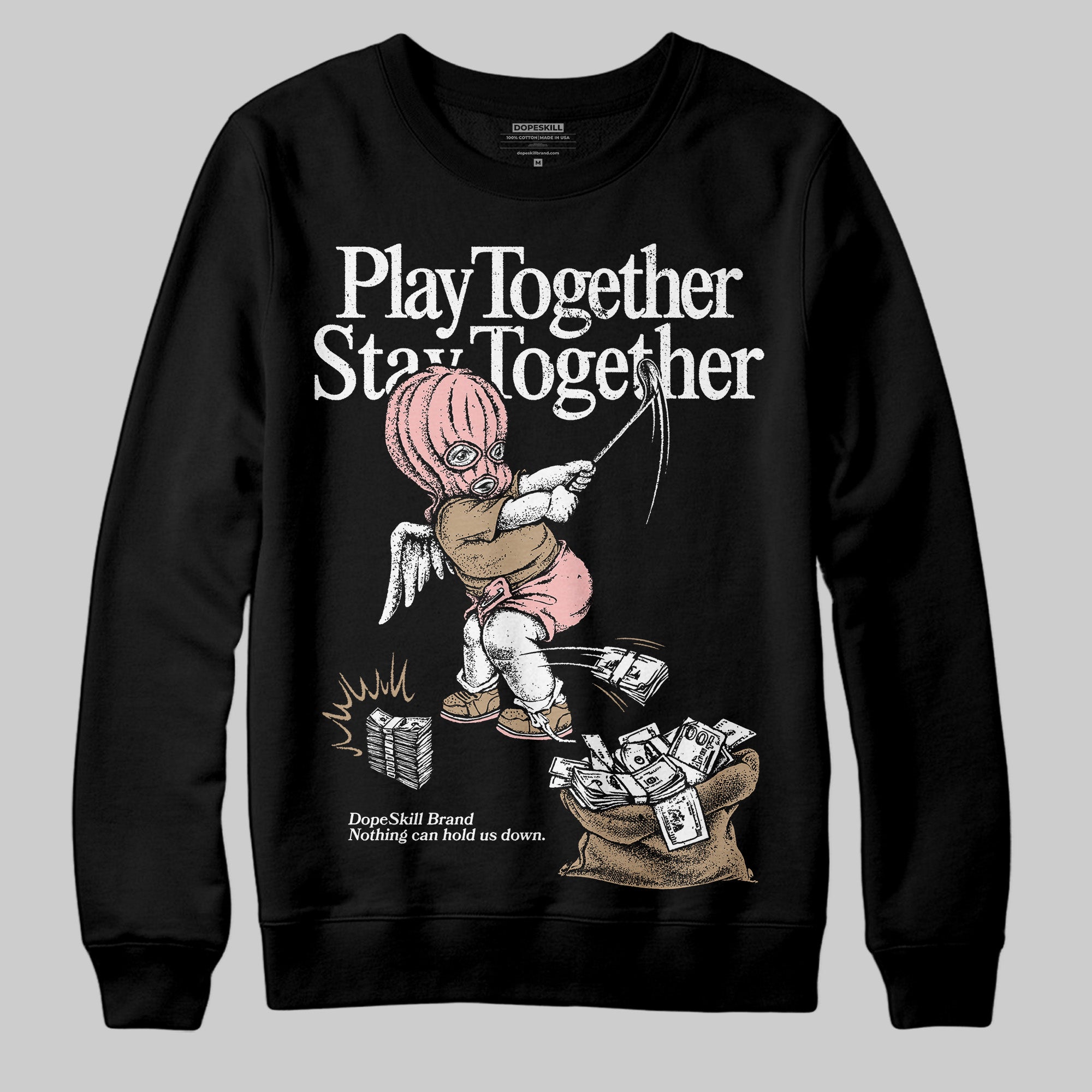 AIR FORCE 1 LINEN superstreetwear Sweatshirt Play together,Stay together Graphic
