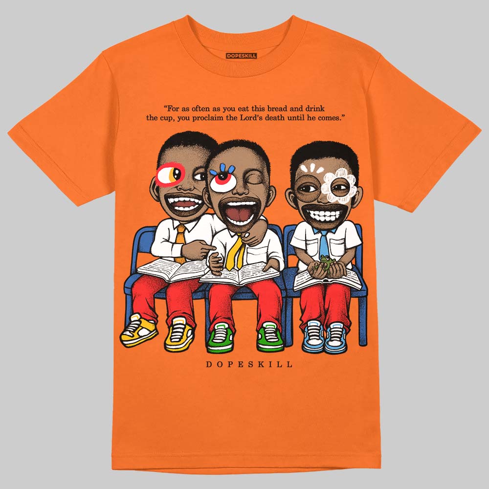 Orange Black White superstreetwear T-Shirt First Sunday Graphic