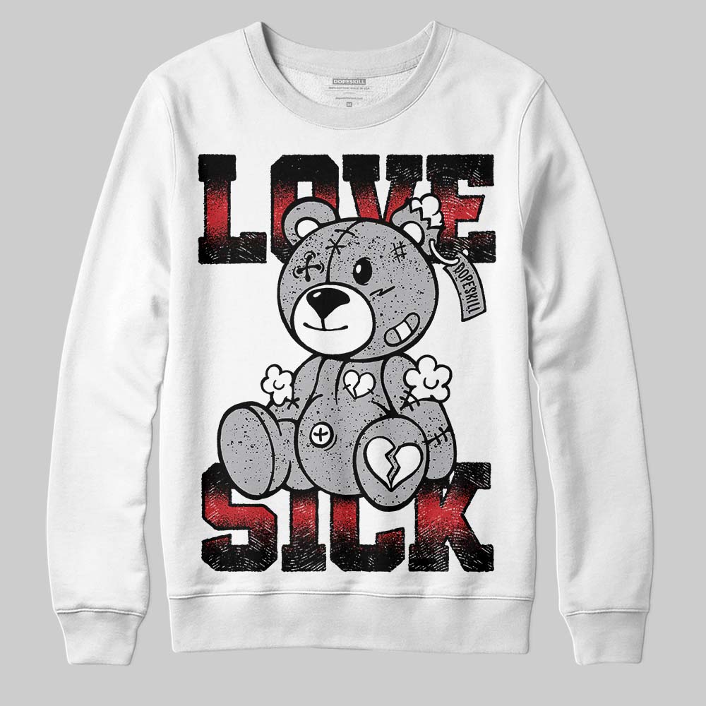 White Cement 4s superstreetwear Sweatshirt Love Sick Graphic