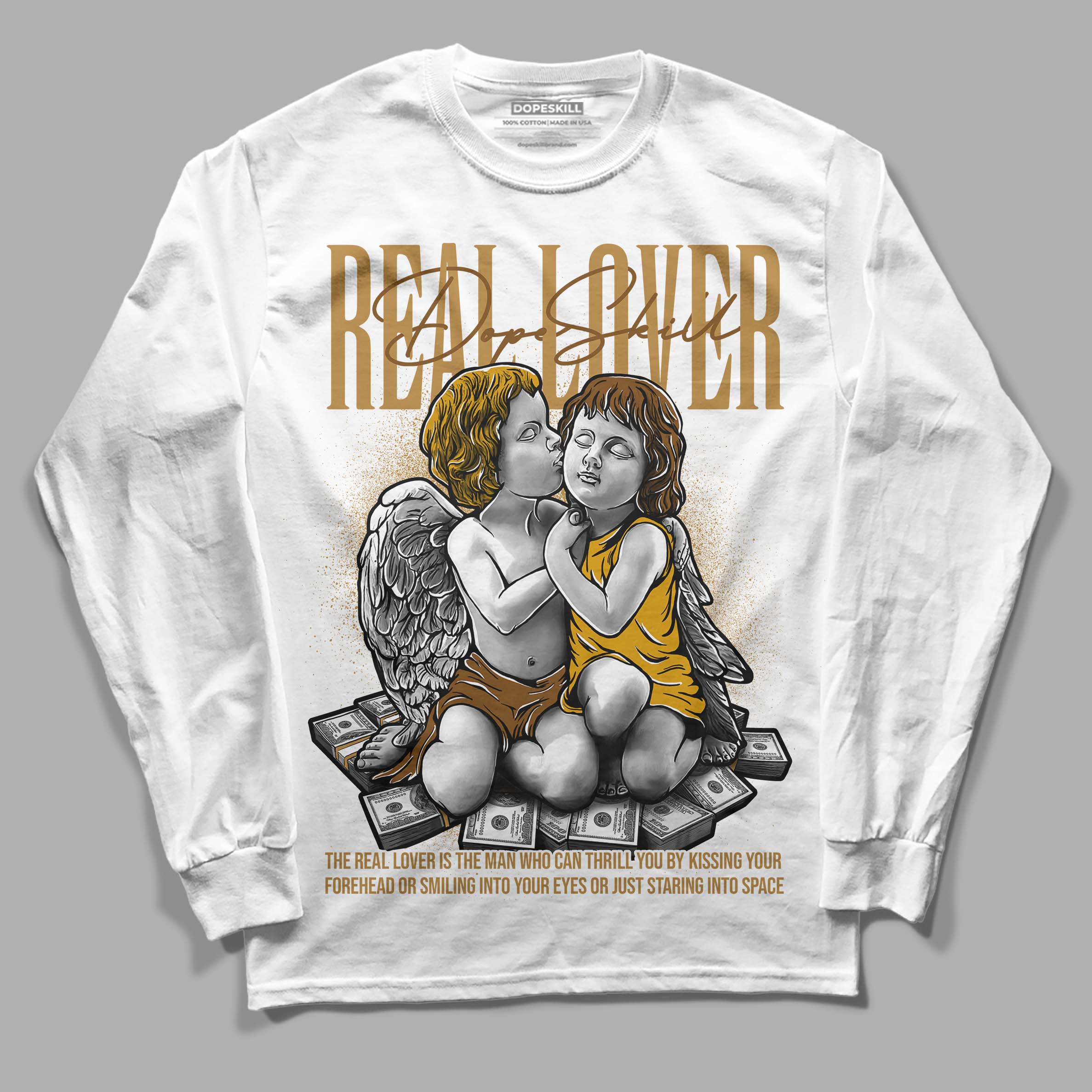 Wheat 13s superstreetwear Long Sleeve T-Shirt Real Lover Graphic