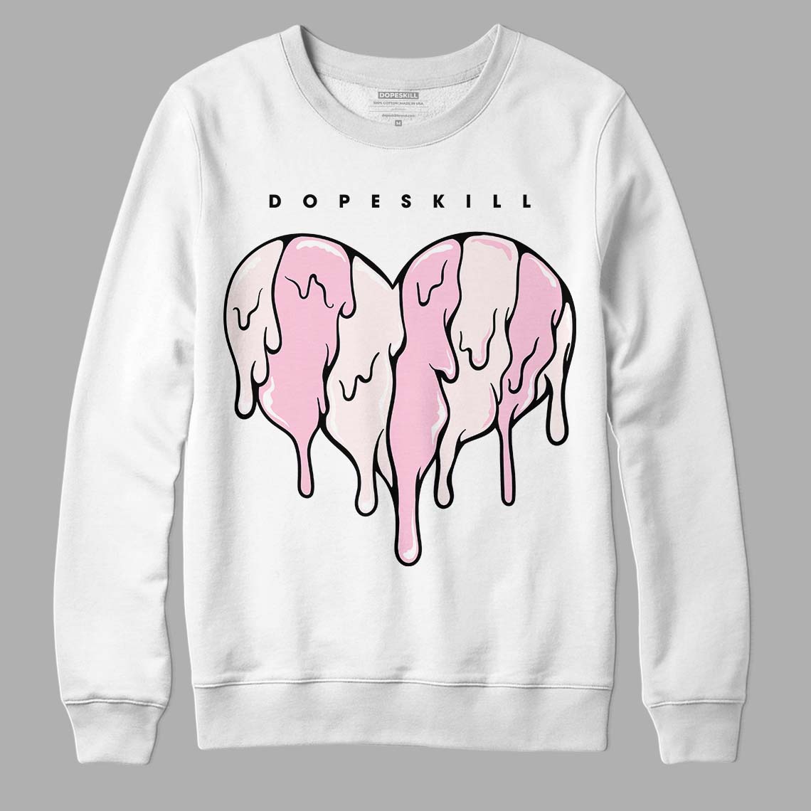 Dunk Low Pink Foam superstreetwear Sweatshirt Slime Drip Heart Graphic