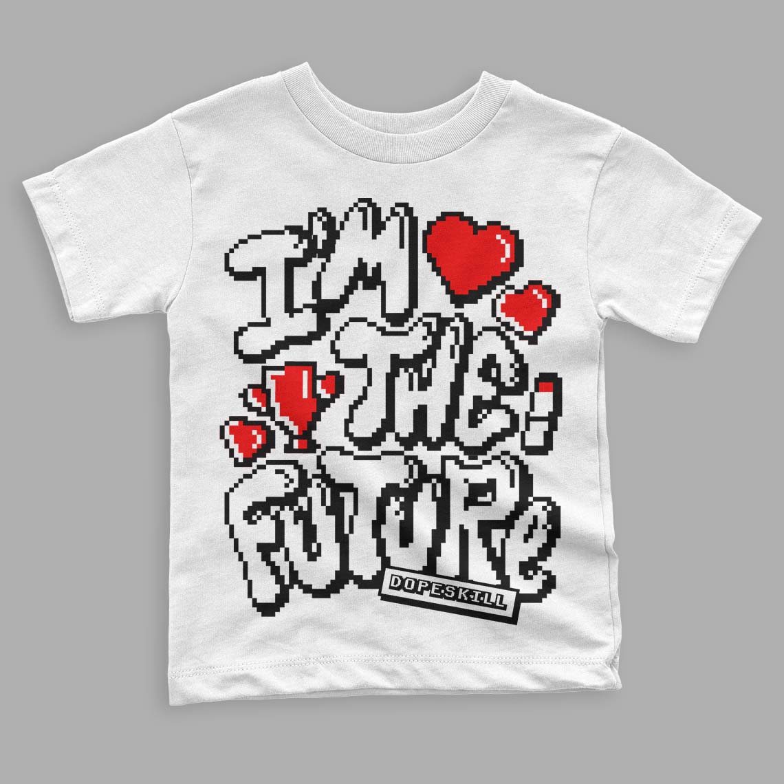 Panda White Black Dunk Low superstreetwear Toddler Kids T-shirt I'm The Future Graphic