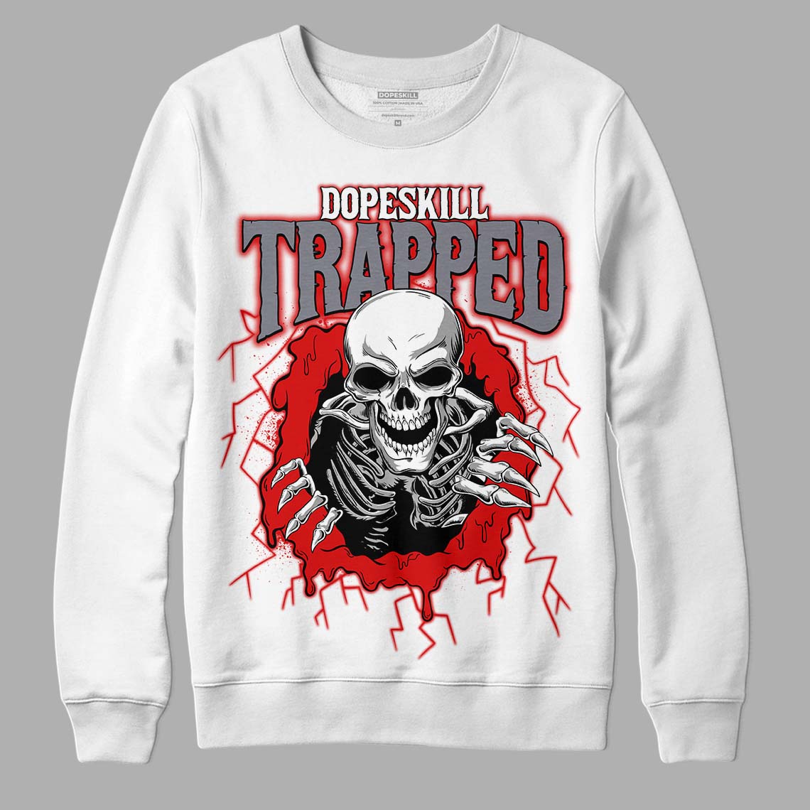 Gym Red 9s superstreetwear Sweatshirt Trapped Halloween Graphic