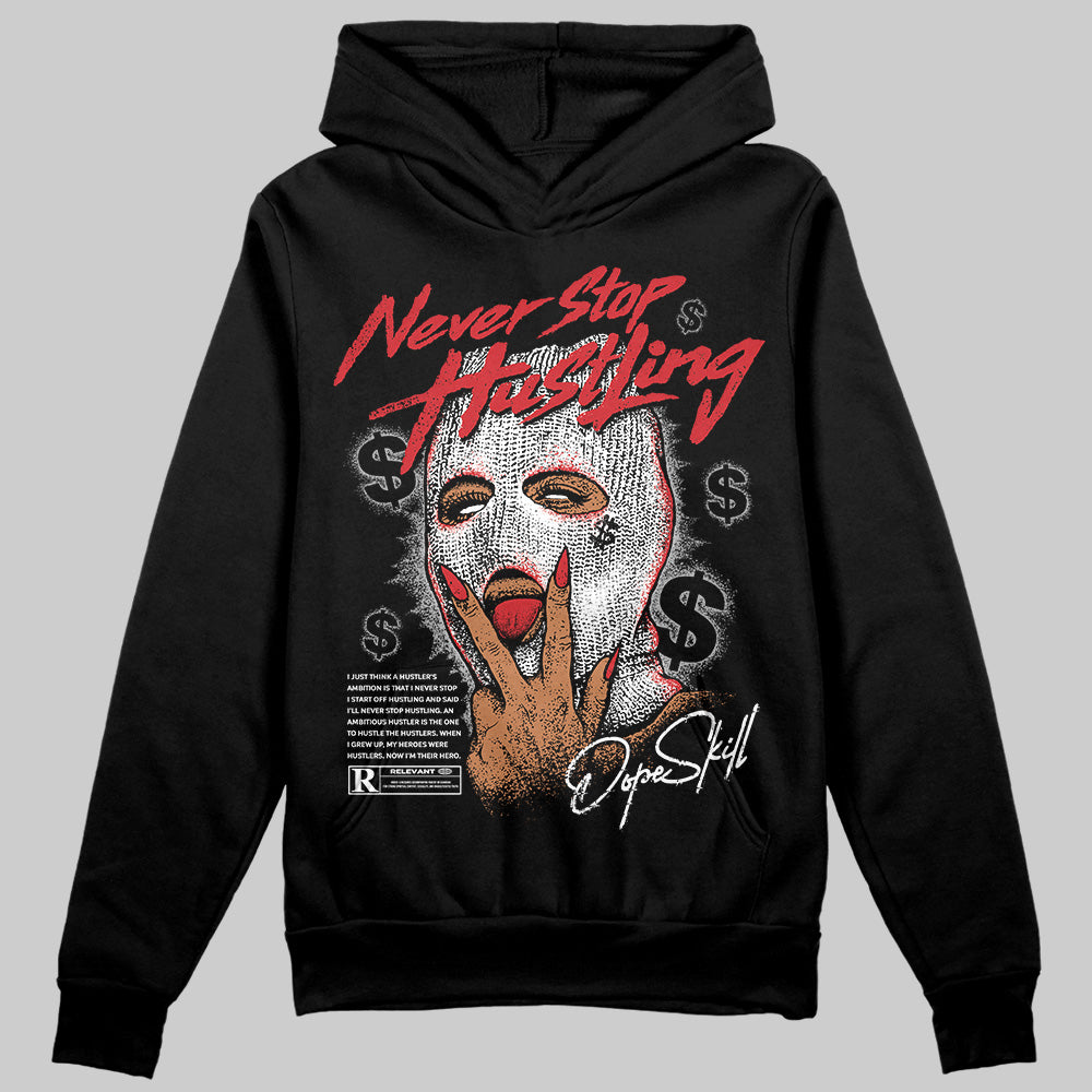 Black Cement 3s superstreetwear Hoodie Sweatshirt Never Stop Hustling Graphic