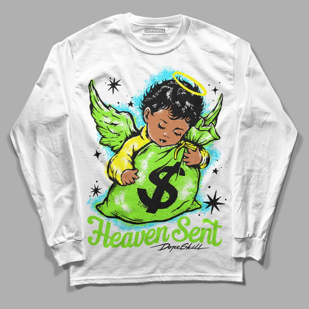 Neon Green Collection superstreetwear Long Sleeve T-Shirt Heaven Sent Graphic