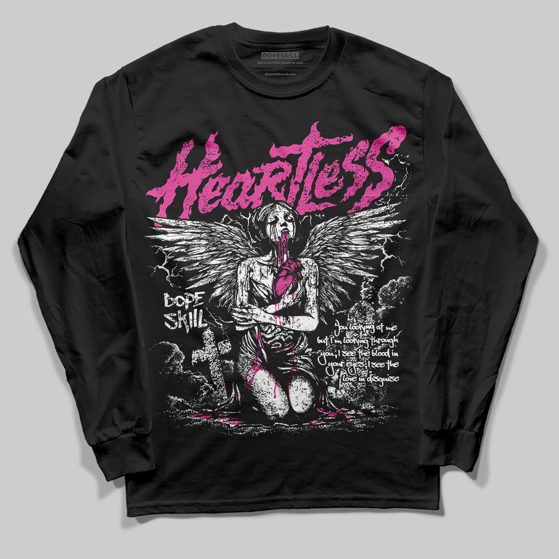 Dunk Active Fuchsia superstreetwear Long Sleeve T-Shirt Heartless Graphic