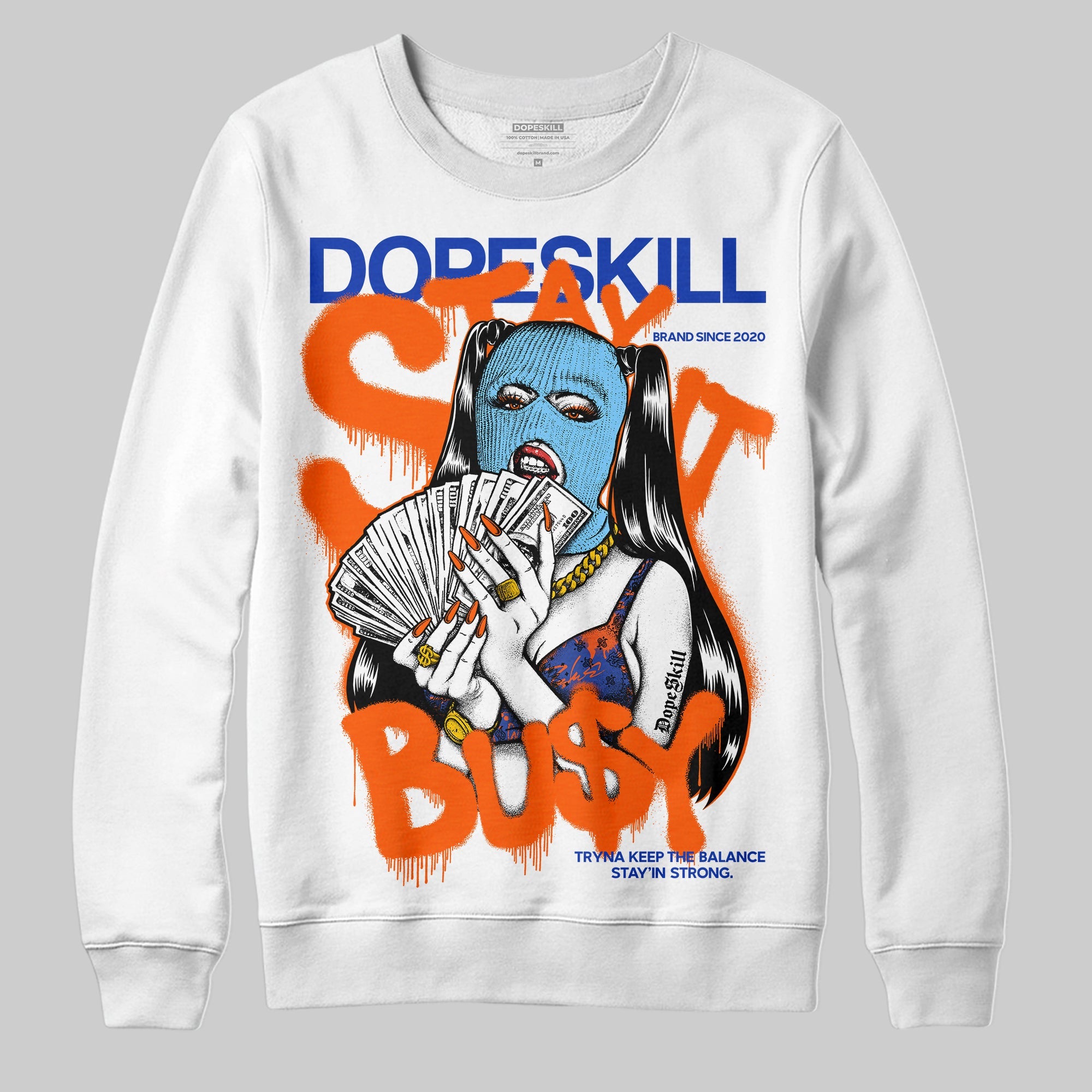 Dunk Low Futura Orange Blaze superstreetwear Sweatshirt Stay It Busy Graphic